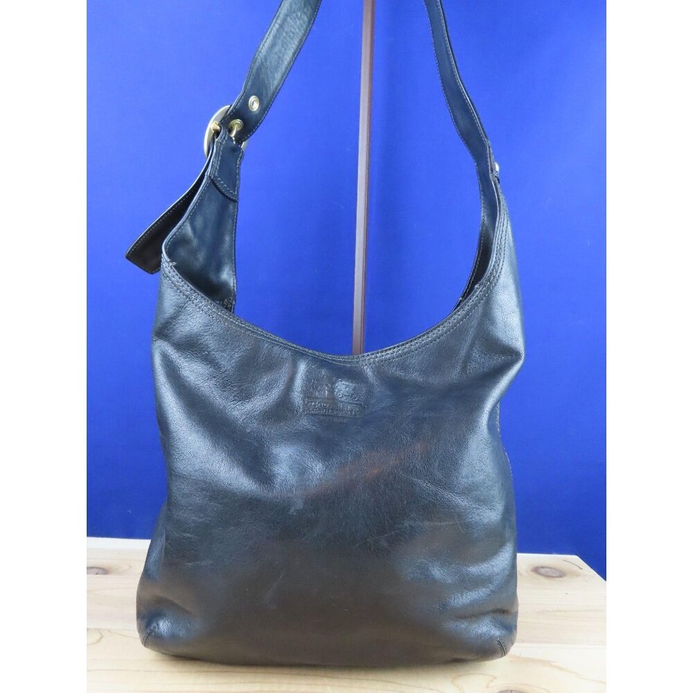 Coach  12406 black leather bleeker shoulderbag handbag purse classic